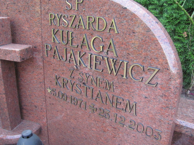 Ryszarda Kułaga Pająkiewicz 1971 Polanica Zdrój - Grobonet - Wyszukiwarka osób pochowanych