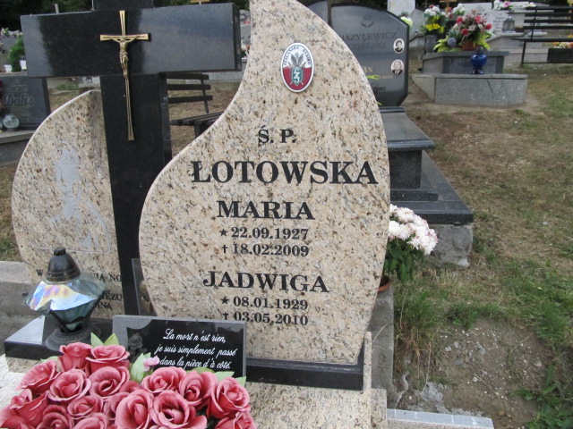 Jadwiga Łotowska 1929 Polanica Zdrój - Grobonet - Wyszukiwarka osób pochowanych