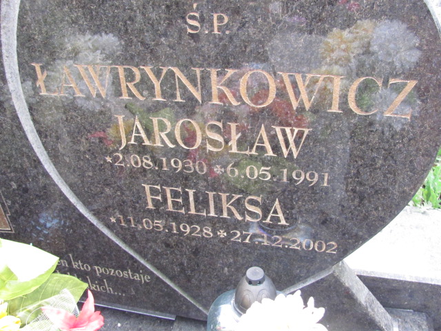 Feliksa Ławrynkowicz 1928 Polanica Zdrój - Grobonet - Wyszukiwarka osób pochowanych