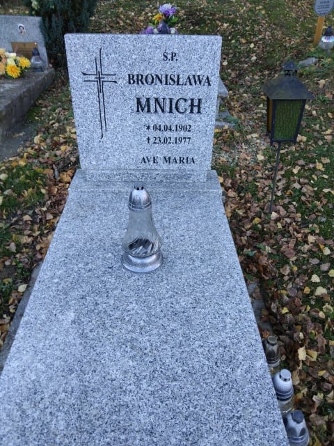 Bronisława Mnich 1902 Polanica Zdrój - Grobonet - Wyszukiwarka osób pochowanych