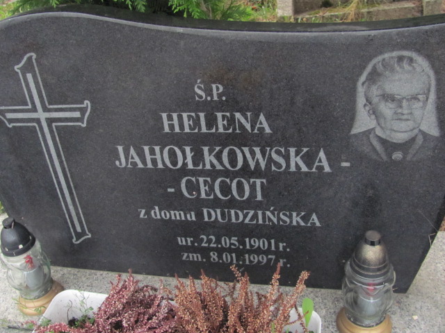 Helena Jahołkowska Cecot 1901 Polanica Zdrój - Grobonet - Wyszukiwarka osób pochowanych