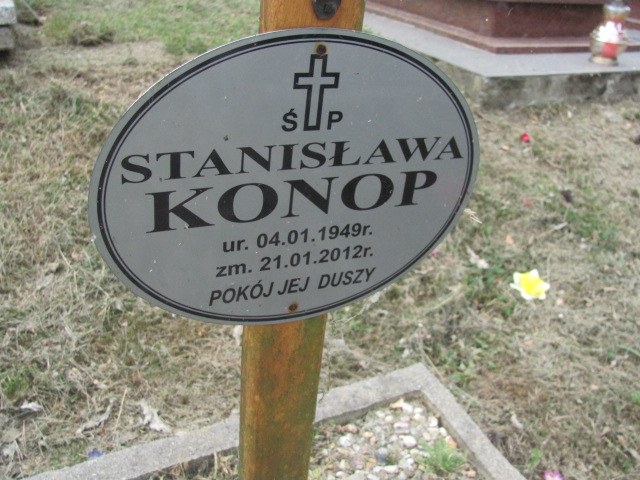 Stanisława Konop 1949 Polanica Zdrój - Grobonet - Wyszukiwarka osób pochowanych