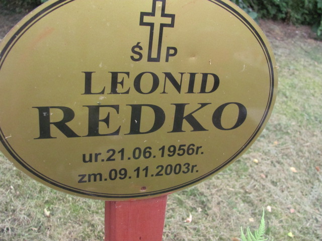 Leonid Redko 1956 Polanica Zdrój - Grobonet - Wyszukiwarka osób pochowanych