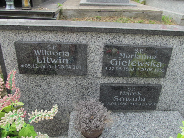 Wiktoria Litwin 1914 Polanica Zdrój - Grobonet - Wyszukiwarka osób pochowanych