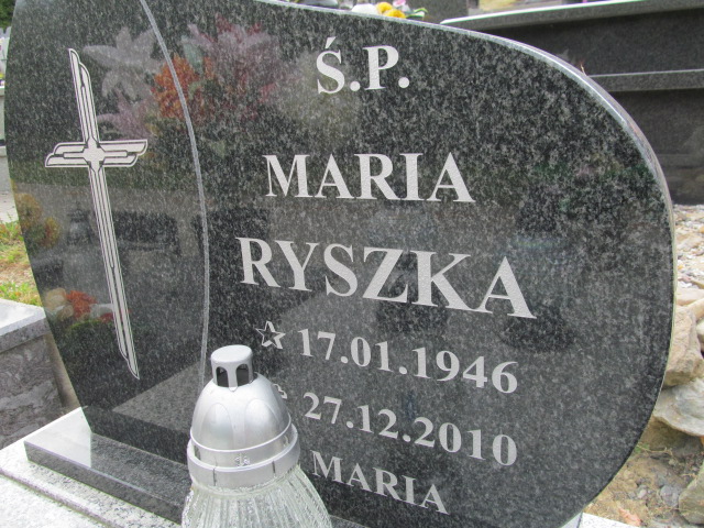 Maria Ryszka 1946 Polanica Zdrój - Grobonet - Wyszukiwarka osób pochowanych