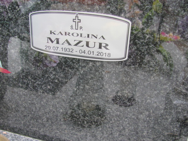 Karolina Mazur 1932 Polanica Zdrój - Grobonet - Wyszukiwarka osób pochowanych