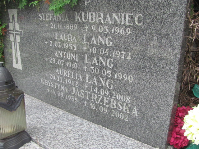 Laura Lang 1953 Polanica Zdrój - Grobonet - Wyszukiwarka osób pochowanych