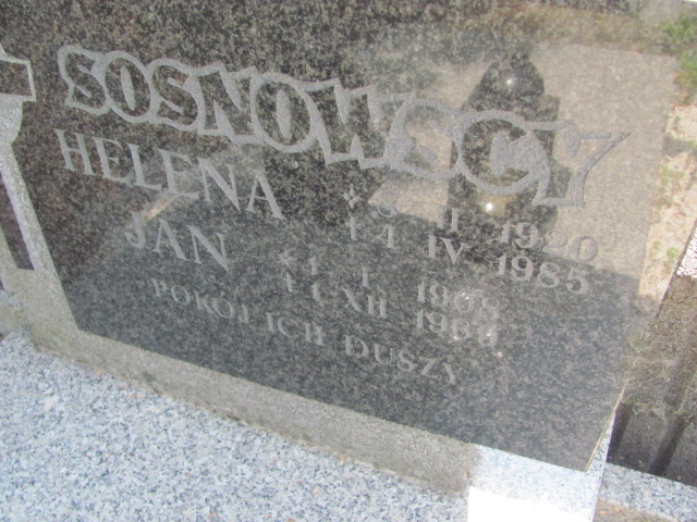 Helena Sosnowska 1920 Polanica Zdrój - Grobonet - Wyszukiwarka osób pochowanych