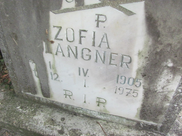 Zofia Langner 1905 Polanica Zdrój - Grobonet - Wyszukiwarka osób pochowanych
