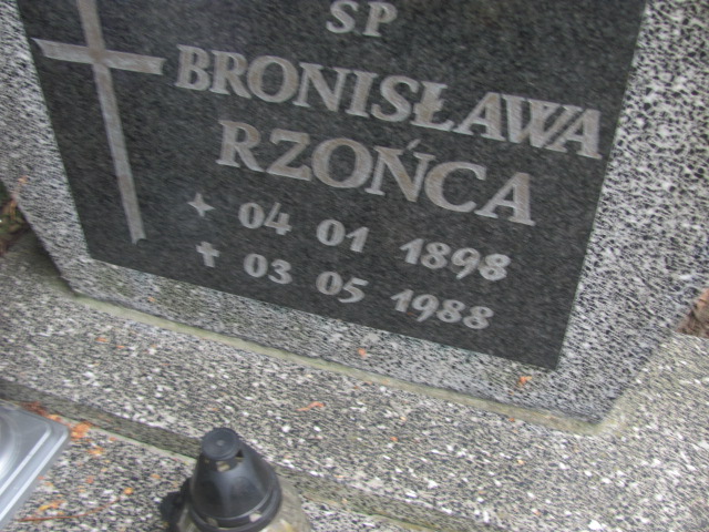 Bronisława Rzońca 1898 Polanica Zdrój - Grobonet - Wyszukiwarka osób pochowanych