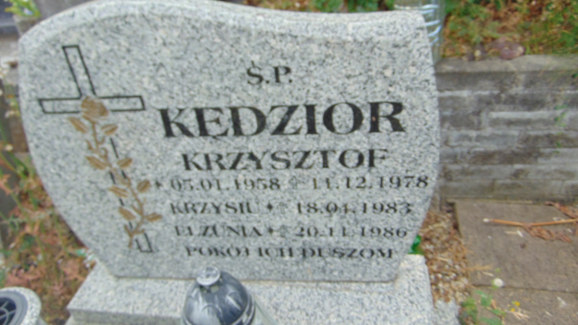 Krzysztof Kędzior  1958 Polanica Zdrój - Grobonet - Wyszukiwarka osób pochowanych