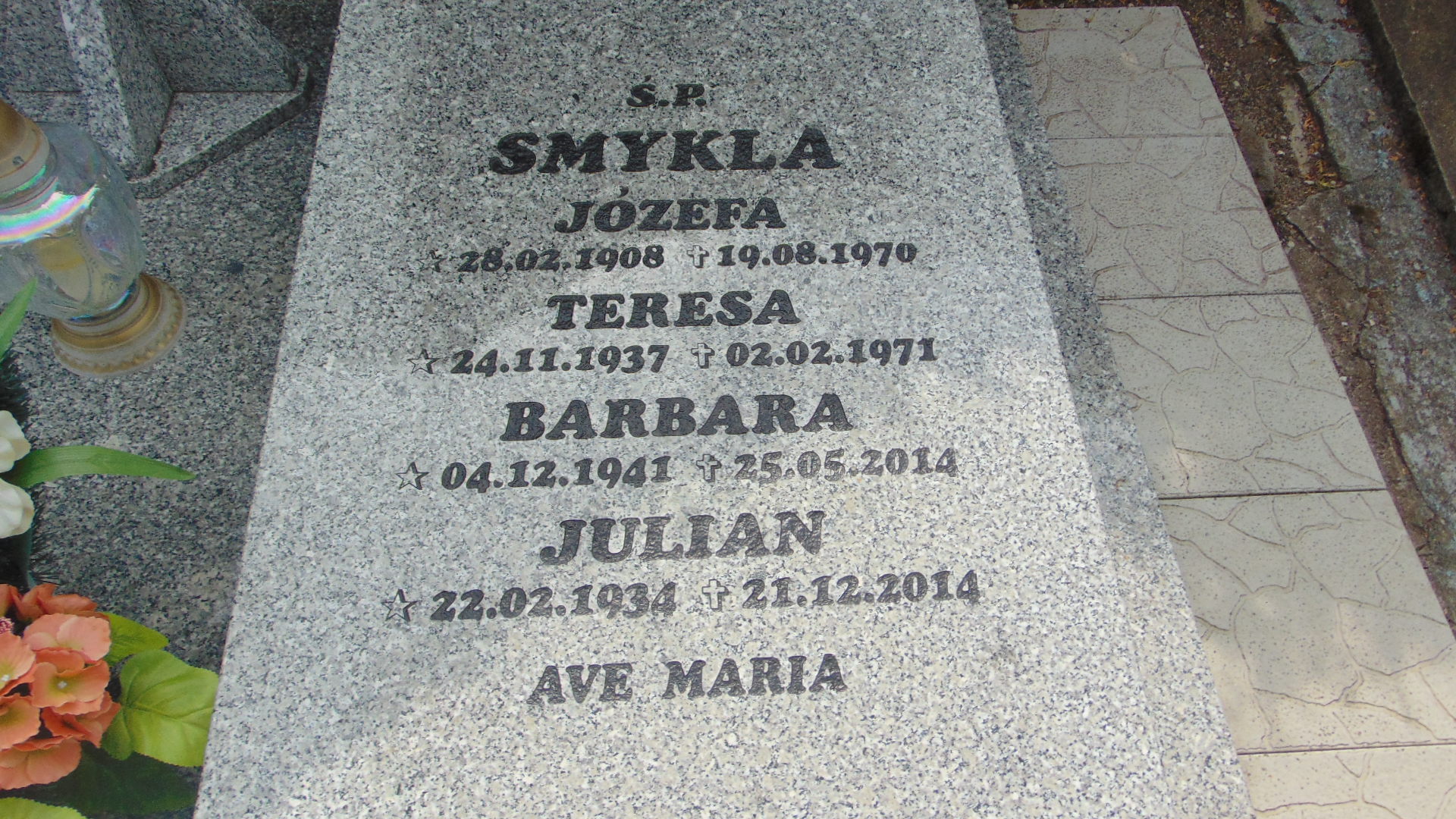 Barbara Smykla 1941 Polanica Zdrój - Grobonet - Wyszukiwarka osób pochowanych