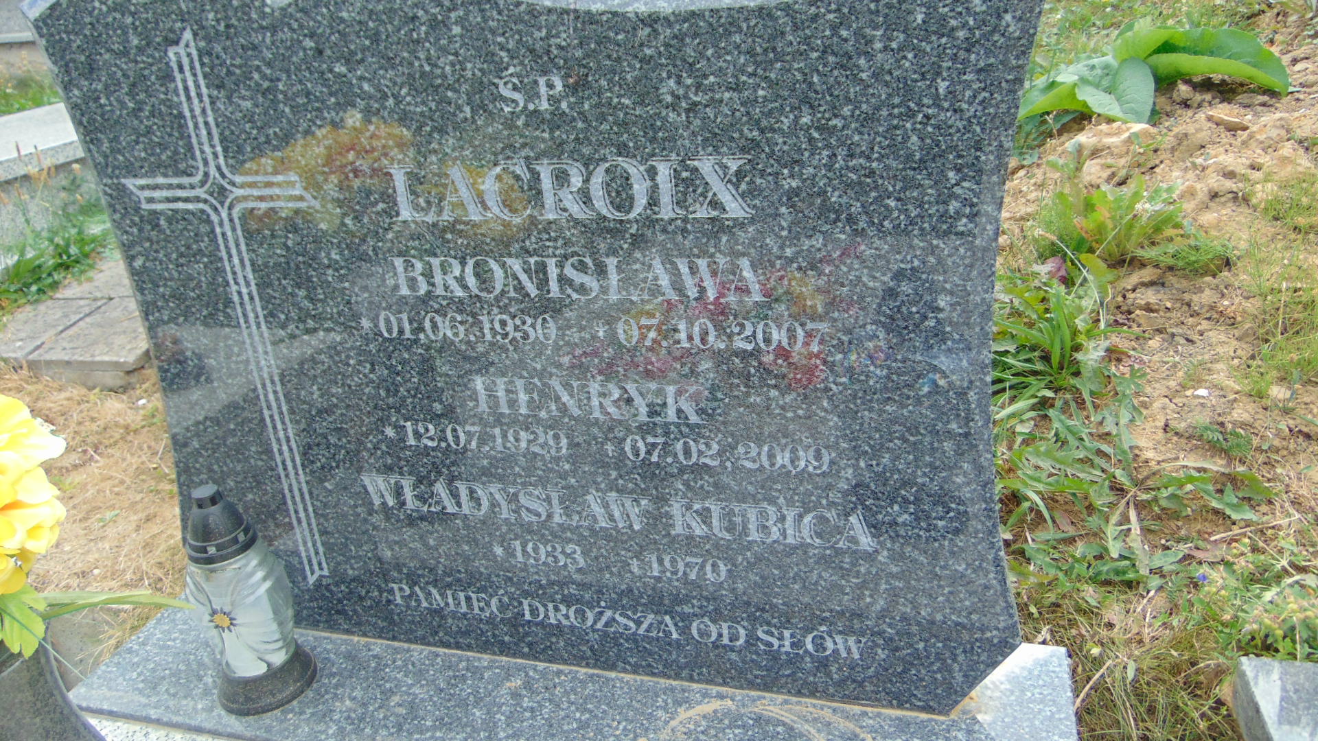 Henryk Lacroix 1929 Polanica Zdrój - Grobonet - Wyszukiwarka osób pochowanych