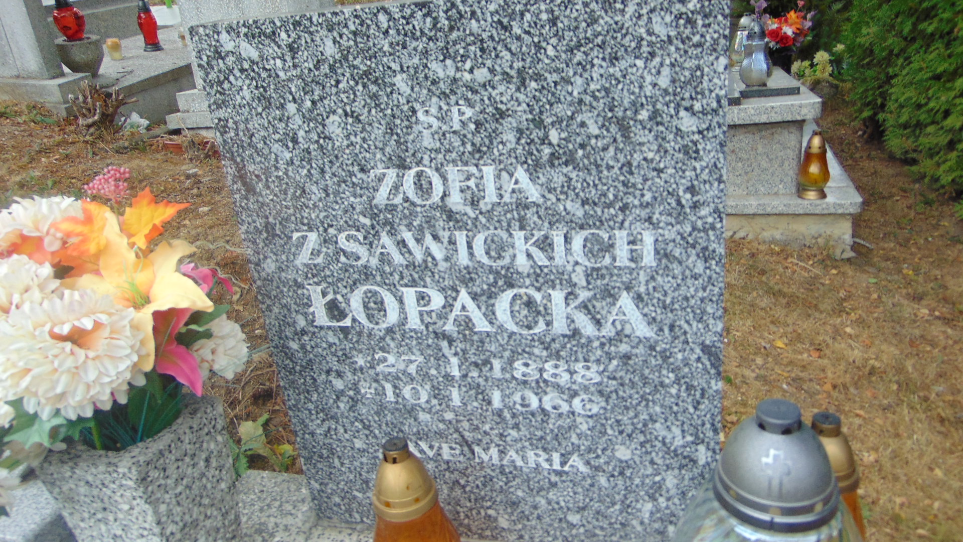 Zofia Łopacka 1888 Polanica Zdrój - Grobonet - Wyszukiwarka osób pochowanych