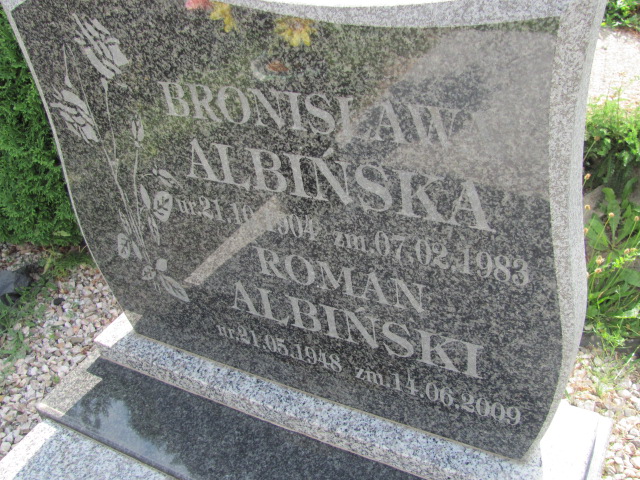 Bronisława Albińska 1904 Polanica Zdrój - Grobonet - Wyszukiwarka osób pochowanych